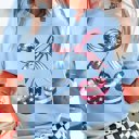 Small Light Blue Fourth of July Stars | Stripes & Bows | Bella Graphic Tees