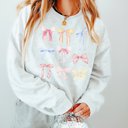 2X Ash Bows and More Bows Crew Sweatshirt