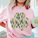 Large Blossom Brush Stroke Shamrock Comfort Color Tee