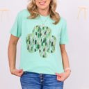 Large Island Reef Brush Stroke Shamrock Comfort Color Tee