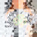 Large White Brush Stroke Shamrock Graphic Sweatshirt