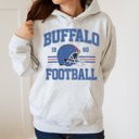 2X Ash Buffalo Football Graphic Hoodie