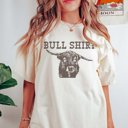 2X Ivory Bull Shirt Comfort Color Graphic Tee