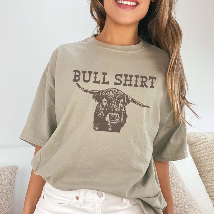 Bull Shirt Comfort Color Graphic Tee