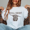 2X White Bull Shirt Comfort Color Graphic Tee