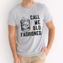 Medium Athletic Grey Call Me Old Fashioned Graphic Tee