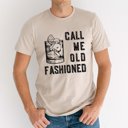 Large Tan Call Me Old Fashioned Graphic Tee