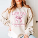  Candy Cane Christmas Club Graphic Sweatshirt