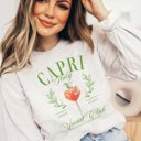  Capri Italy Social Club Crew Sweatshirt