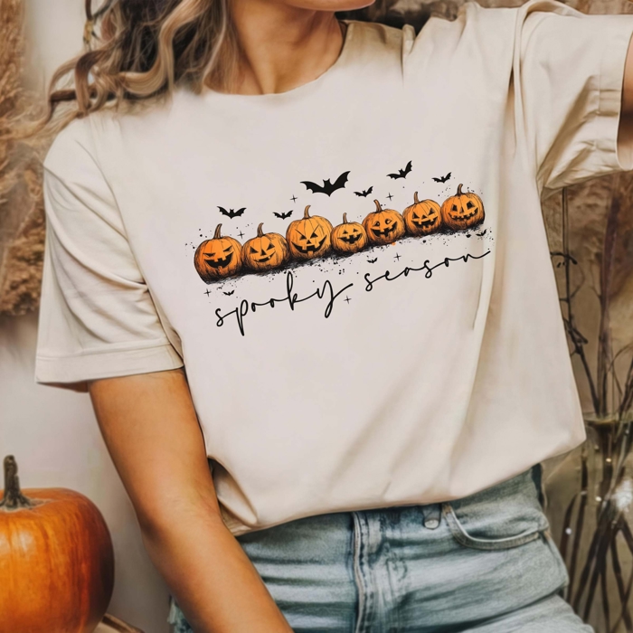 Funny Witch, Pumpkin, and Skeleton Spooky Season | Comfort Colors Halloween Graphic Tees