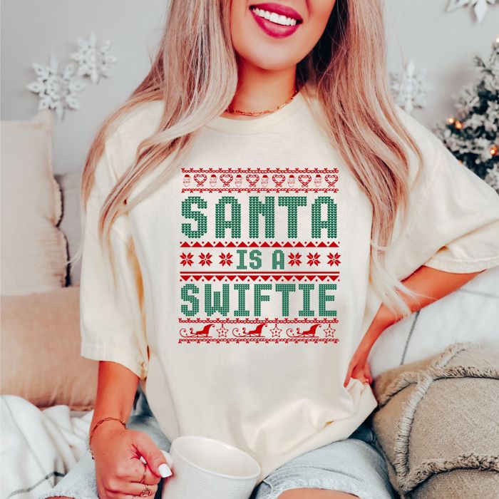 In My Christmas Era Comfort Colors Tees – Merry Swiftmas Holiday Graphic Collection