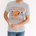 2X Solid Athletic Chicago Football Bella Graphic Tee