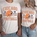 2X White Chicago Football Bella Graphic Tee