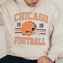 2X Sand Chicago Football Graphic Hoodie