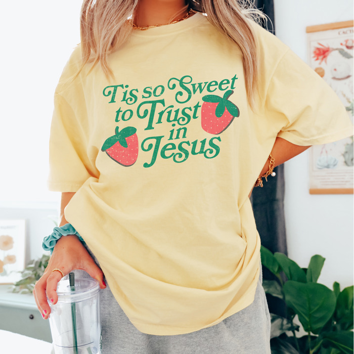 Christian Graphic Tees for Women | Bible Verse Shirts | Trust God | Made to Worship | Comfort Colors