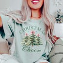  Christmas Cheer Watercolor Trees Comfort Color Graphic Tee