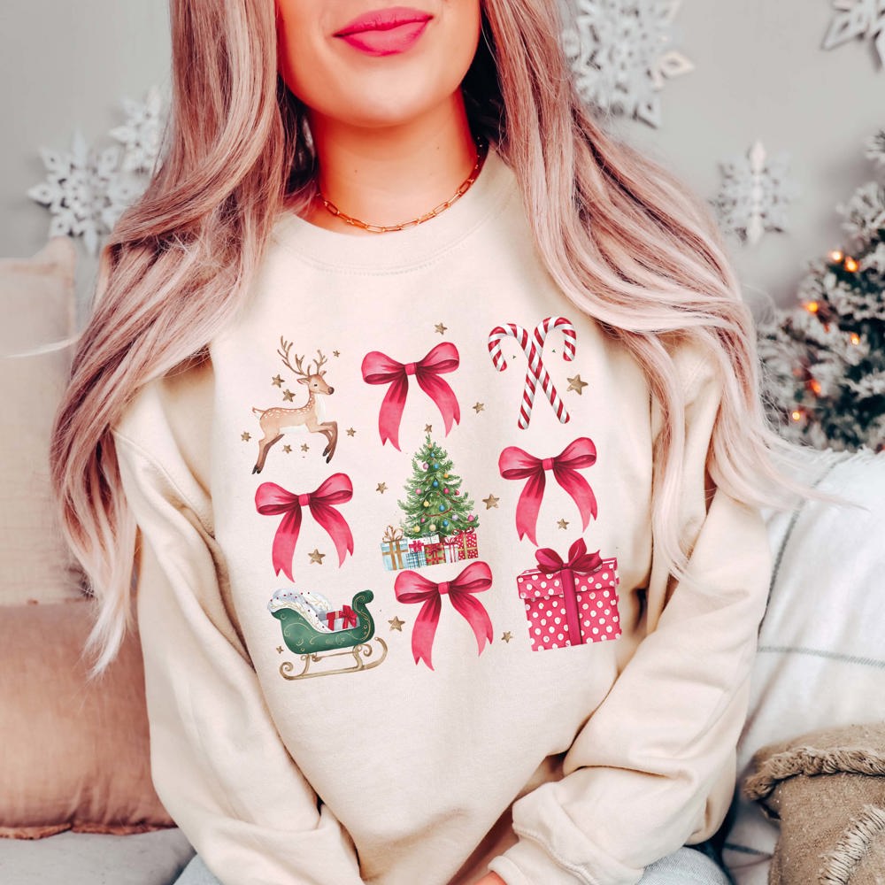 Christmas Collage Graphic Sweatshirt