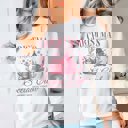 Large White Christmas Morning Social Club Graphic Sweatshirt