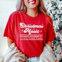  Christmas Music Beginning November 1st Comfort Colors Graphic Tee