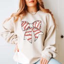  Christmas Snack Cake Bow Graphic Sweatshirt