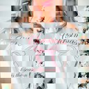 Large White Christmas Tis the Season Bow Graphic Sweatshirt