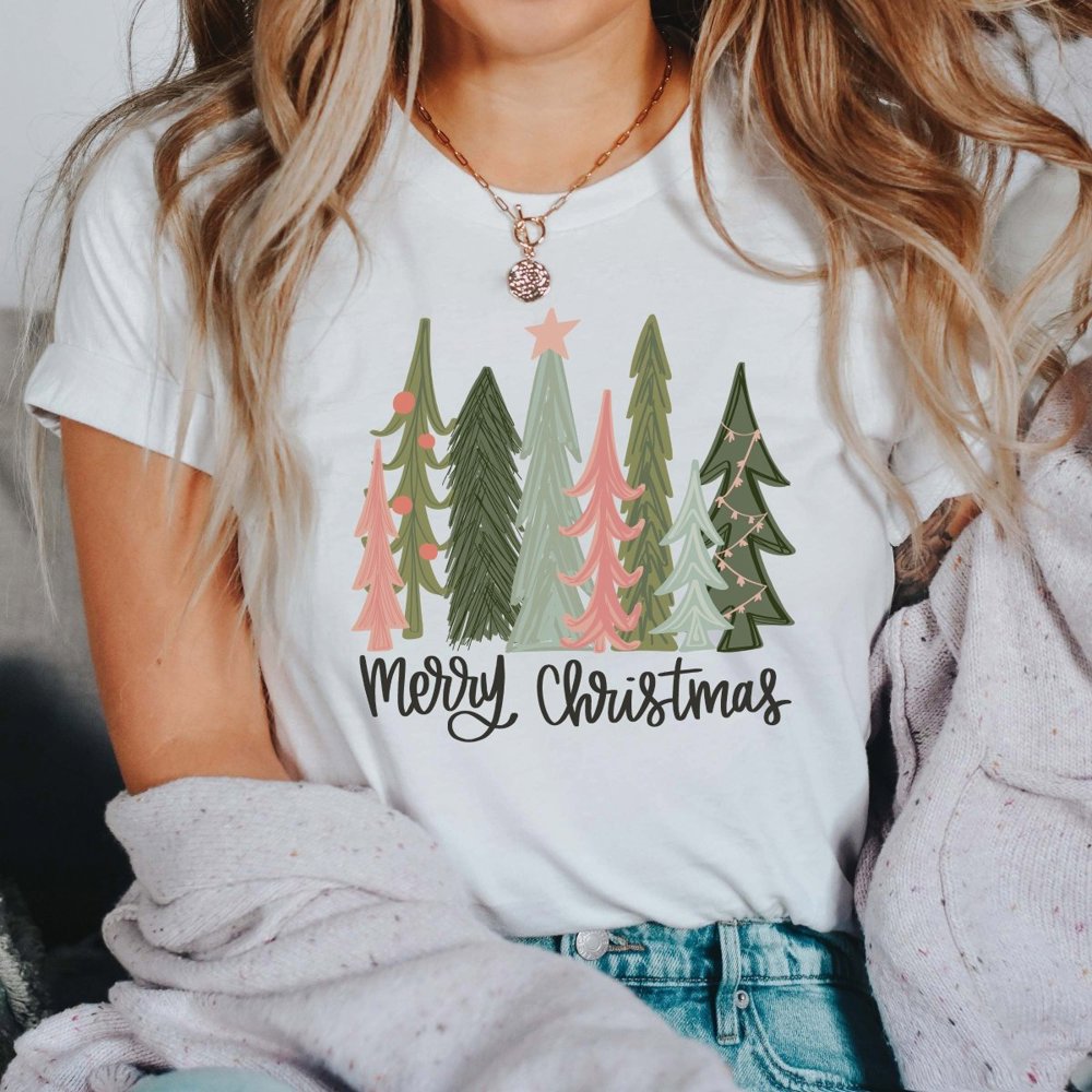 Christmas Trees - Merry Christmas Bella Graphic Tee