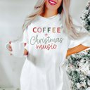  Coffee + Christmas Music Comfort Colors Graphic Tee