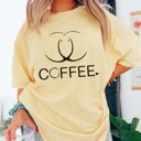 Large Butter Coffee Rings Comfort Color Graphic Tee