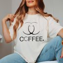 2X Ivory Coffee Rings Comfort Color Graphic Tee