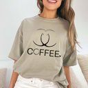 2X Khaki Coffee Rings Comfort Color Graphic Tee