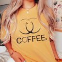 2X Mustard Coffee Rings Comfort Color Graphic Tee