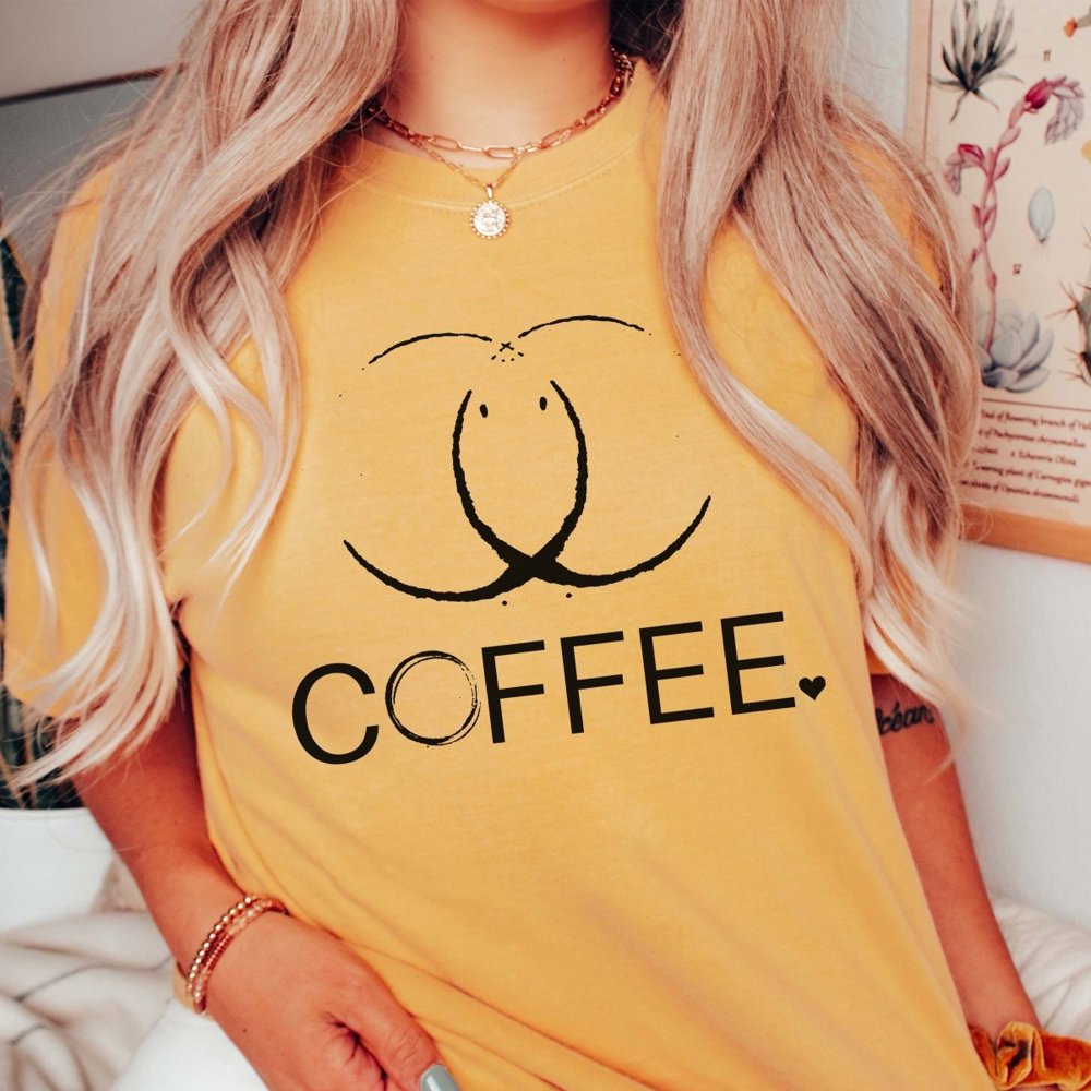 Coffee Rings Comfort Color Graphic Tee