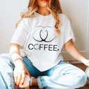 2X White Coffee Rings Comfort Color Graphic Tee