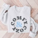 2X Ash Comfy & Cozy Bella Crew Sweatshirt