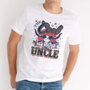 XXL White Cool Uncle Graphic Tee