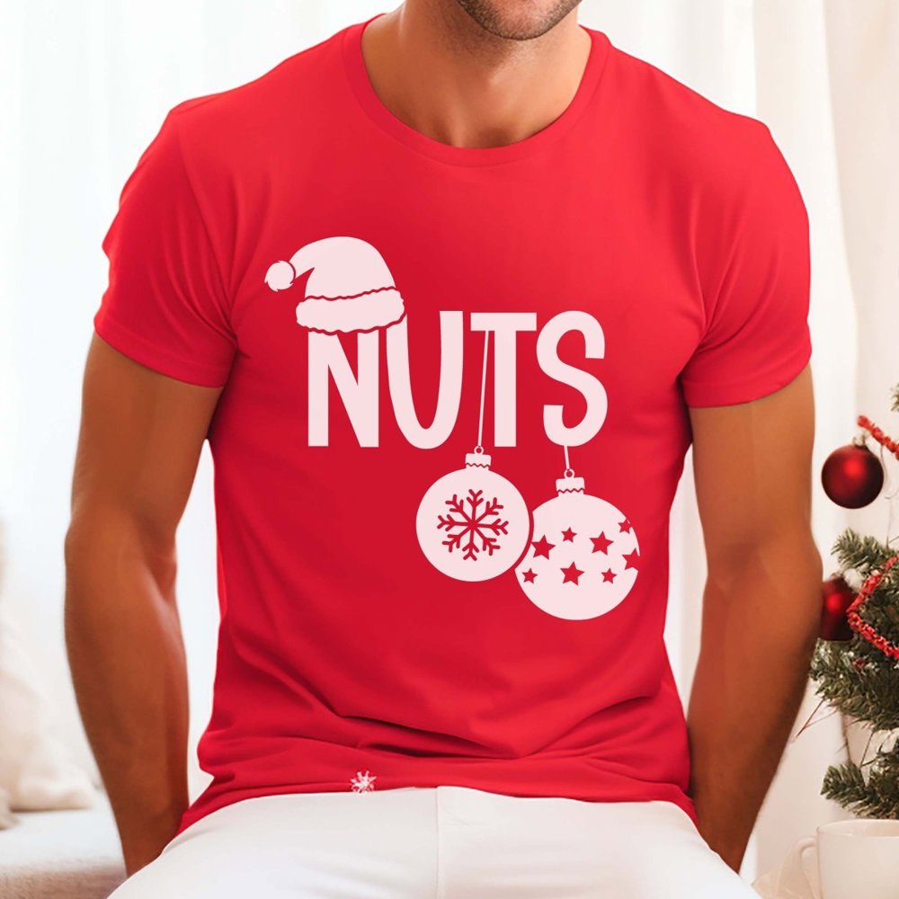 Couple Christmas Chest & Nuts Bella Graphic Tee