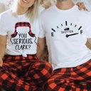  Couple Christmas You Serious Clark & Shitters Full Bella Graphic Tee