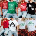  Couples Christmas Matching Holiday Bellas Canvas Unisex Tees