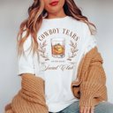 Medium White Cowboy Tears Social Club Comfort Color Tee