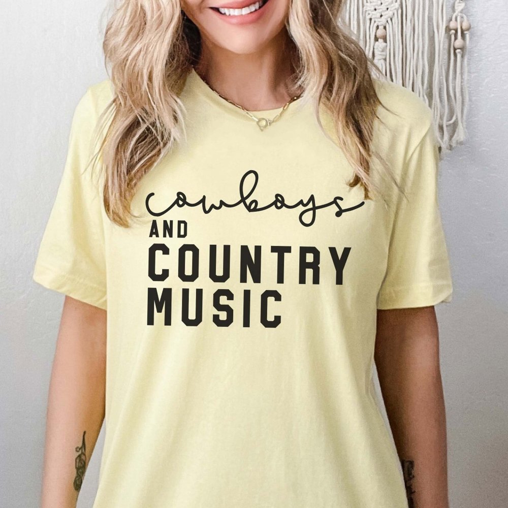 Cowboys and Country Music Tee