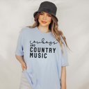 2X Heather Light Blue Cowboys and Country Music Tee