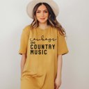 2X Heather Mustard Cowboys and Country Music Tee