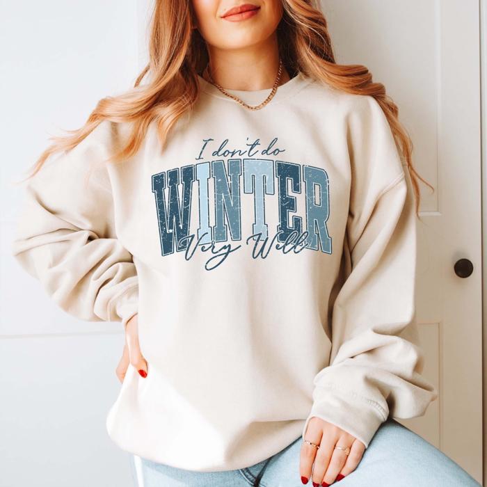 Cozy Winter Gildan Sweatshirt Collection – Very Cold University, I Don’t Do Winter, Literally Freezing & More