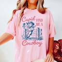 2X Blossom Cupid Find Me A Cowboy Comfort Color Tee