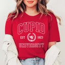 2X Red Cupid University Bella Valentine Graphic Tee