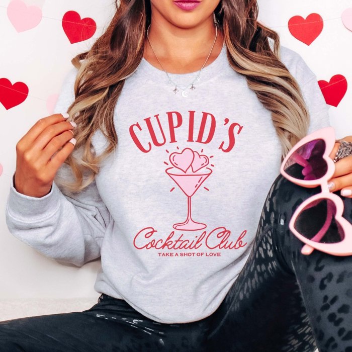 Cupid's Cocktail Club Crew Sweatshirt