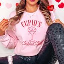 2X Pink Cupid's Cocktail Club Crew Sweatshirt