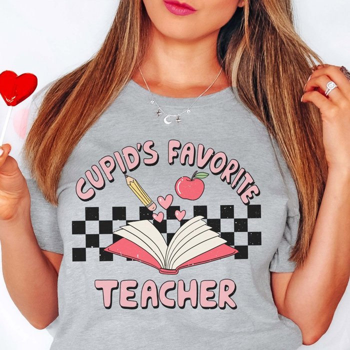 Cupid's Favorite Teacher Bella Graphic Tee