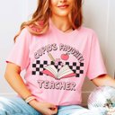 2X Pink Cupid's Favorite Teacher Bella Graphic Tee