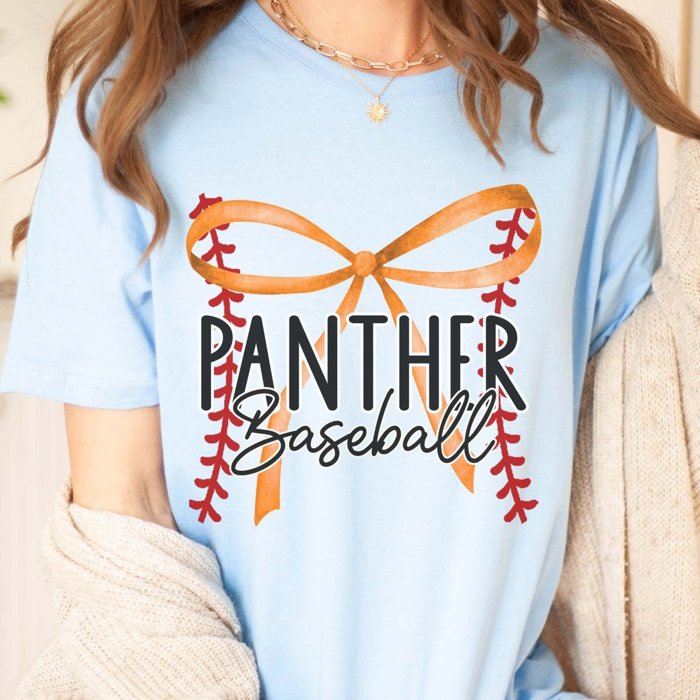 Custom Baseball Team With Bow Tee